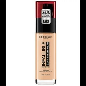 L’Oréal infallible foundation brand new color 412